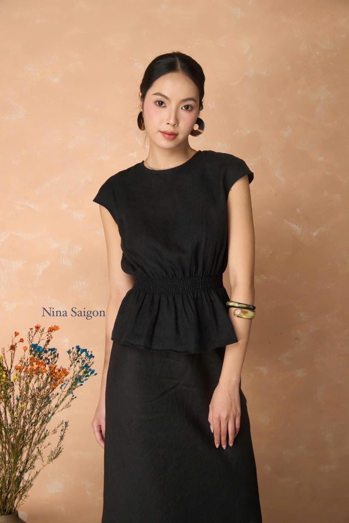 Áo Emi – Chất liệu vải lanh nguyên chất cao cấp