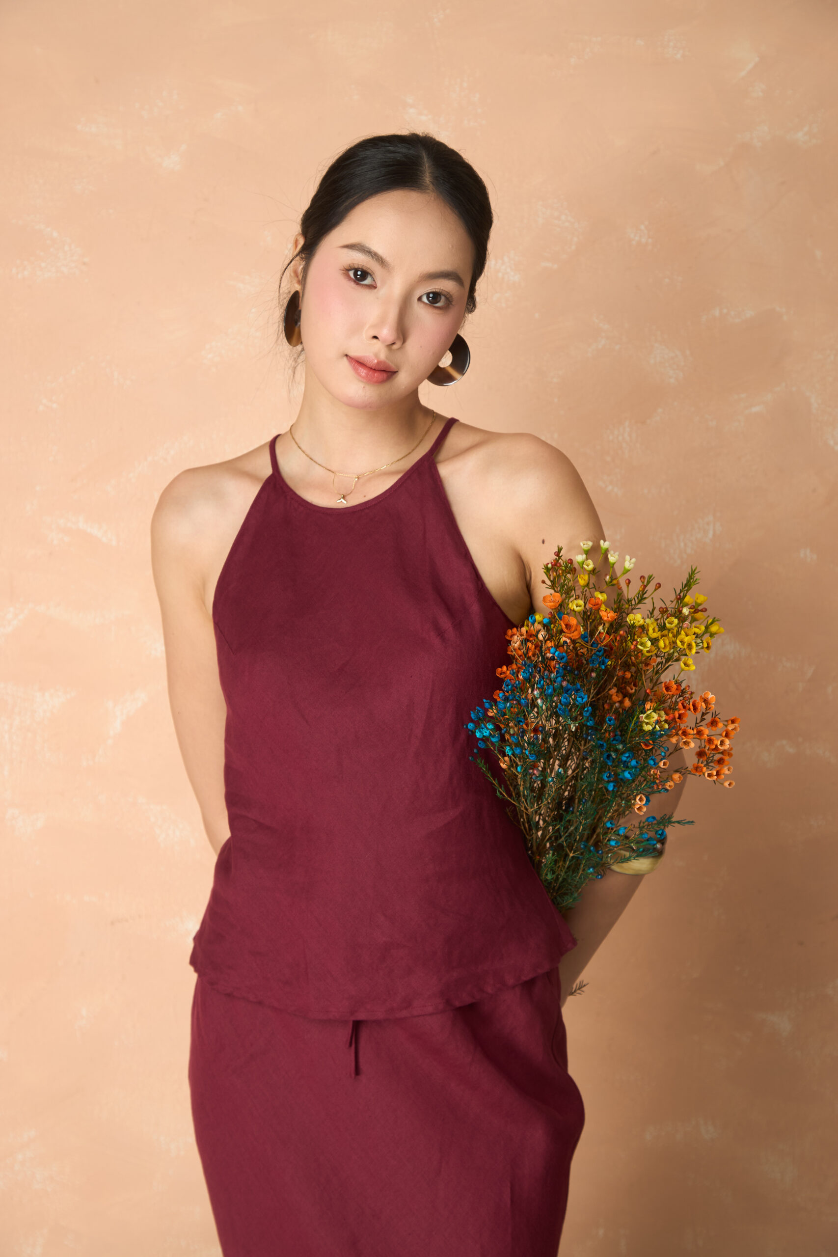 Yếm linen top - Ảnh 4