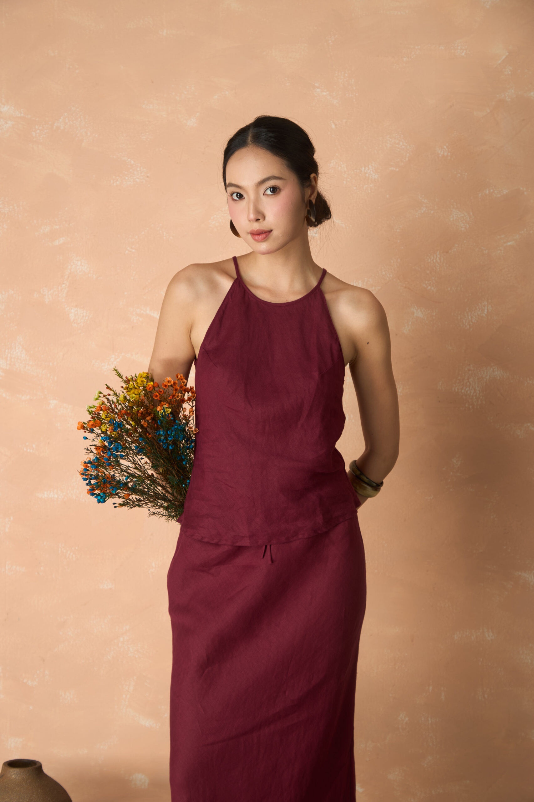 Yếm linen top - Ảnh 3