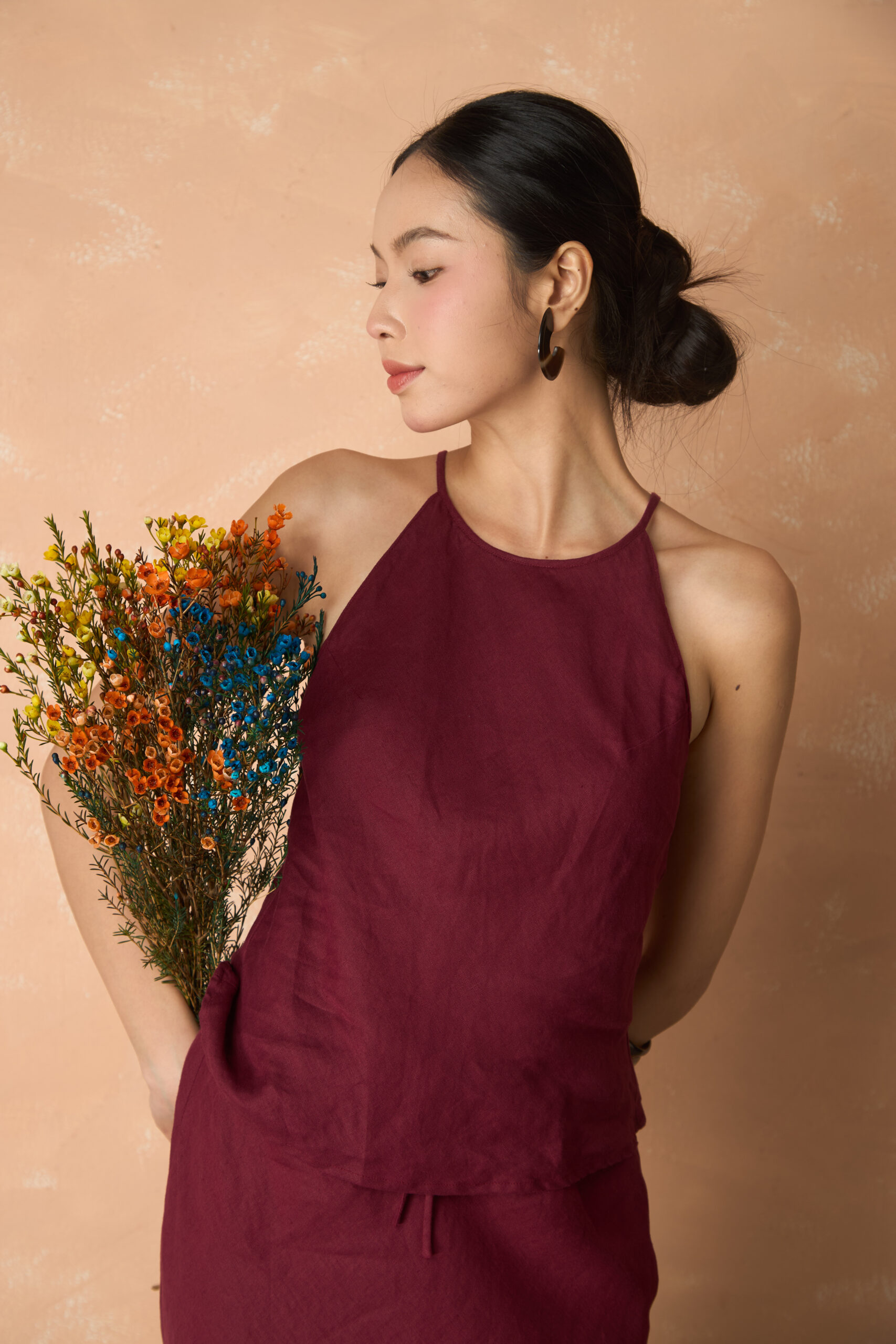 Yếm linen top - Ảnh 2